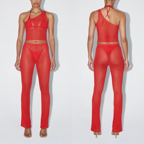 Khy Mesh Low Rise Pants - Picture 1 of 6
